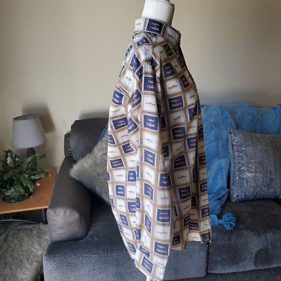 Vintage Woolrich Fish Novelty Print Button down Medium - Picture 6 of 10